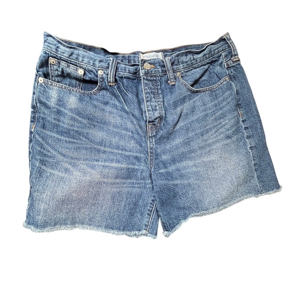 Madewell Denim Cutoff Shorts Women 31 High Rise Raw Hem‎ Vintage Workwear Grunge